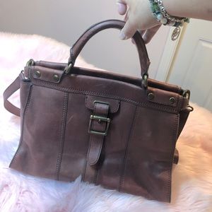 Fossil Vintage Revival Burgundy brown Satchel bag